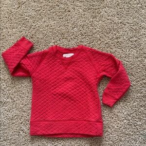 The Beaufort Bonnet Company Red Quilted Kids Sweatshirt